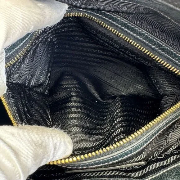 Prada Vitello Shine Leather East West Bauletto Bag - Picture 12 of 16